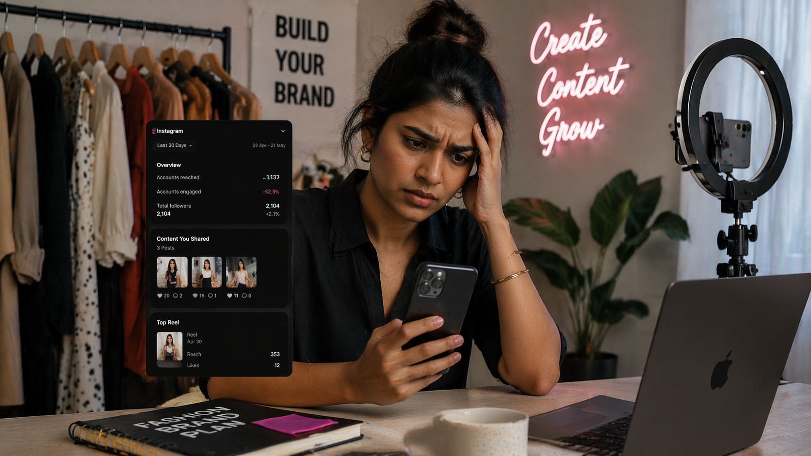 clothing brand Instagram growth India